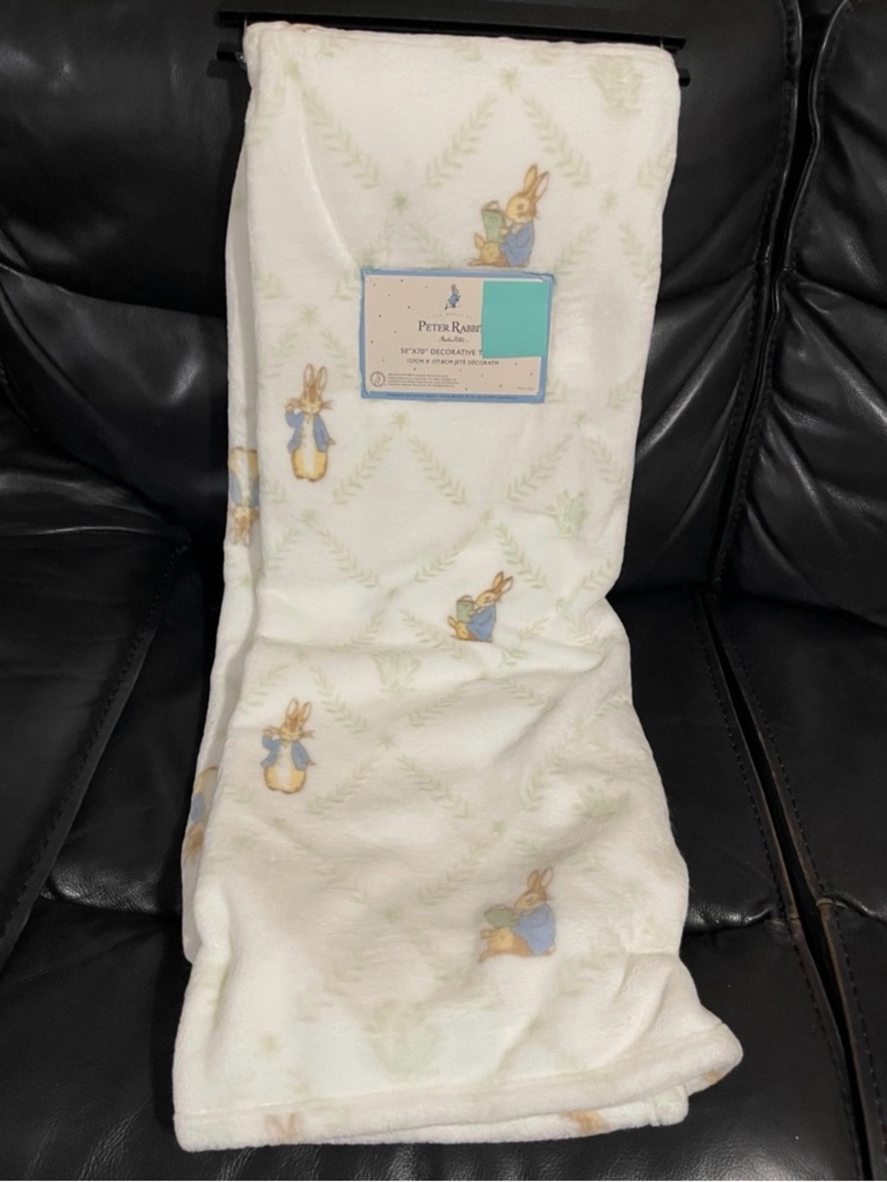 Easter Peter Rabbit Plush Throw
